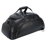 Leather Travel Bag Supplier - Personalized Large Capacity Custom Backpack Black