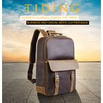 Leather Backpack Manufacturer - Tiding Vintage Style High Quality Full Grain Top