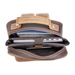 Leather Backpack Manufacturer - Tiding Vintage Style High Quality Full Grain Top