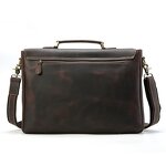 Leather Shoulder Messenger Bag Supplier - TIDING OEM Custom Top Layer Crazy Horse