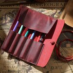Leather Pen Bag Manufacturer - Factory Drop Shipping Genuine Draw Pencil Case