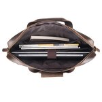 Leather Laptop Briefcase Manufacturer - Men Genuine Computer 15.6 Inches Full Grain