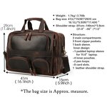 Leather Messenger Briefcase Manufacturer - Customize Logo Hot Sale Vintage Crazy Horse