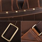 Leather Laptop Bag Supplier - Hot Sale High Quality Genuine Men Retro Vintage