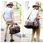 Leather Weekend Bags Manufacturer - High Quality Large Capacity Overnight Crazy