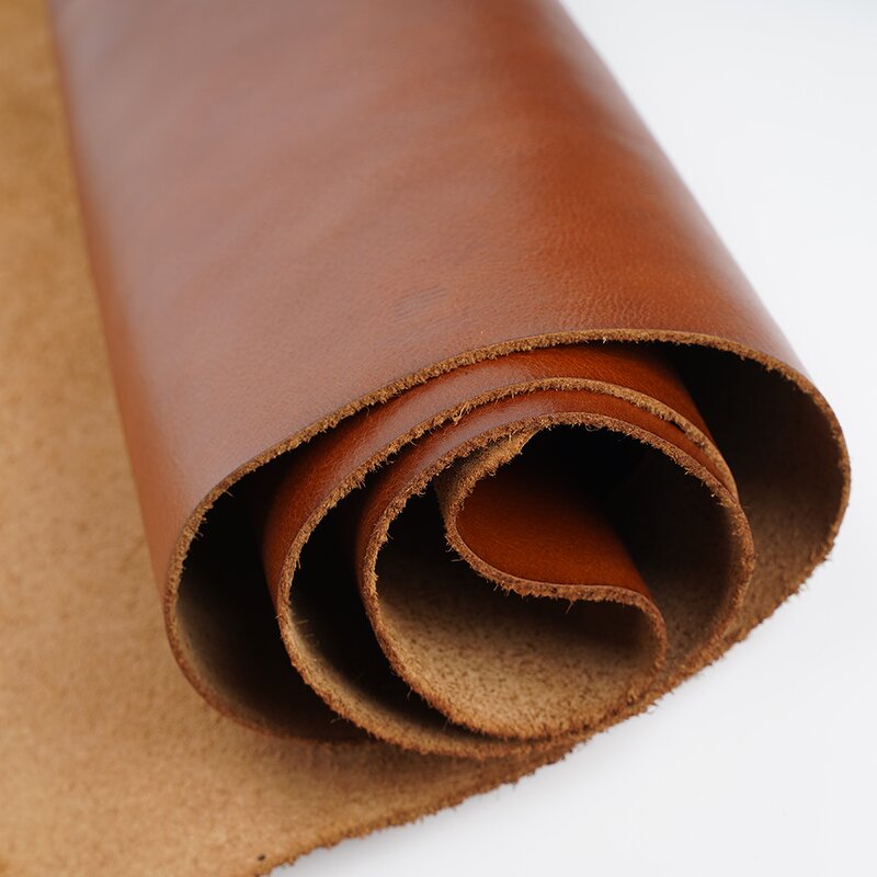 Leather Material Manufacturer - Full Grain Cowhide Brown Crazy Horse Supplier