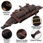 Leather Fanny Pack Supplier - Tiding Custom Brand Logo Color Design Vintage Sport