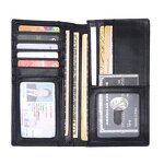 Leather Wallet Supplier - High Quality Fashion Design Cowboy Men Black Cowhide