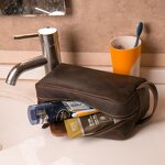 Leather Cosmetic Toiletry Bag Manufacturer - Factory Supply Crazy Horse Full Grain