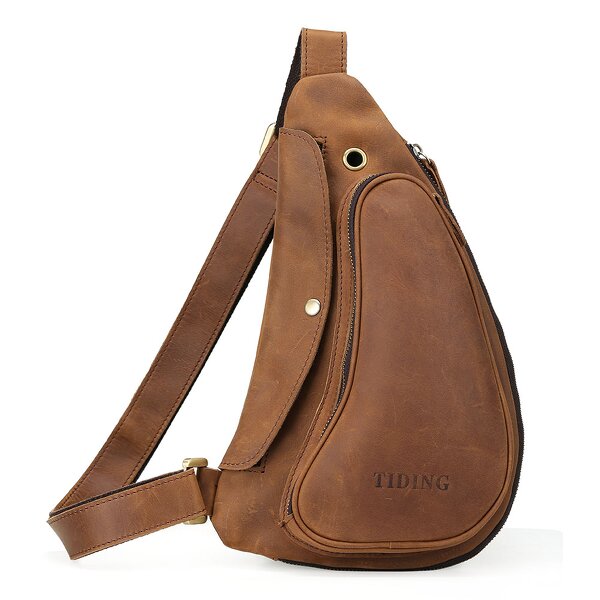 Leather Crossbody Sling Bags Supplier - Hot Selling Vintage Design Customize Crazy
