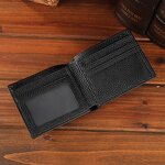 Leather Wallet Supplier - Factory Wholesale OEM ODM Men Bifold Pebble Leather