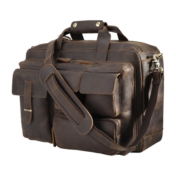Leather Messenger Briefcase Manufacturer - High Quality Vintage Design Large Genuine