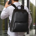 Leather Laptop Backpack Manufacturer - 2025 New Arrival Fashion Style Cowhide Computer