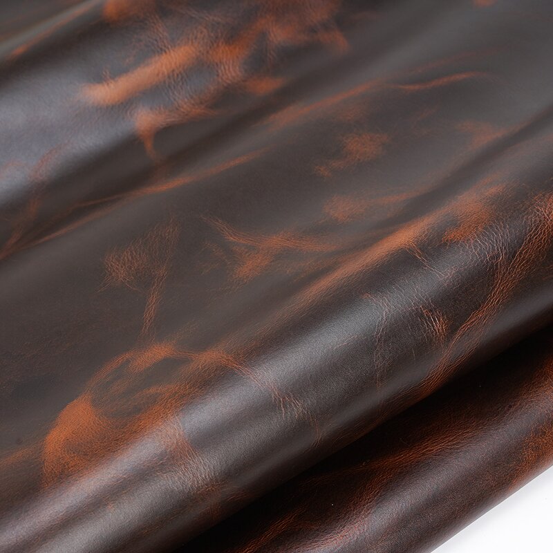 Leather Material Supplier - Full Grain Cowhide Brown Oil Leather Cow Hide Cattle