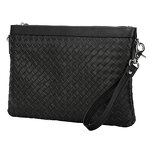 Leather Business Clutch Bag Supplier - Fashion Design Wholesale Real Genuine Black