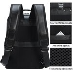 Leather Backpack Supplier - Wholesale Fashion Style Black Full Grain Laptop