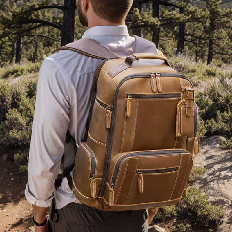 Leather Backpack Manufacturer - Vintage Design Wholesale Full Grain Crazy Horse