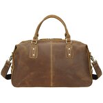 Leather Duffel Bag Supplier - Big Volumes Crazy Vintage Crazy Horse for Men Retro