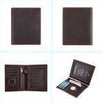 Leather Passport Cover Manufacturer - Wholesale Cowhide Bifold Wallet with Case
