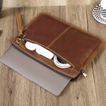 Leather Laptop Clutch Bag Supplier - Real Full Grain Genuine Crazy Horse Retro
