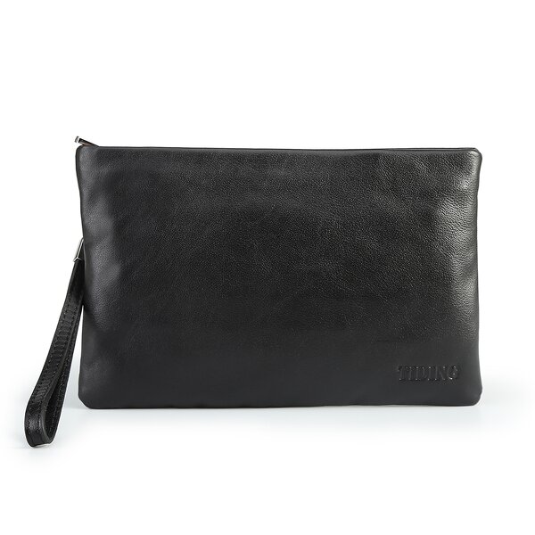 Leather Envelope Clutch Bag Supplier - Waterproof Black Soft Men Designer Genuine