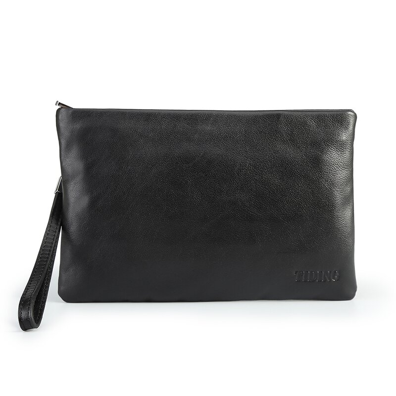 Leather Envelope Clutch Bag Supplier - Waterproof Black Soft Men Designer Genuine