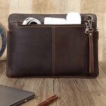 Leather Laptop Clutch Bag Supplier - Real Full Grain Genuine Crazy Horse Retro