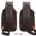 Leather Crossbody Chest Bag Supplier - Custom OEM ODM Cowhide USB Charging One