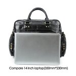 Leather Travel Tote Supplier - TIDING Factory Wholesale Custom Black Large Capacity