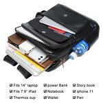 Leather Backpack Supplier - Wholesale Fashion Style Black Full Grain Laptop