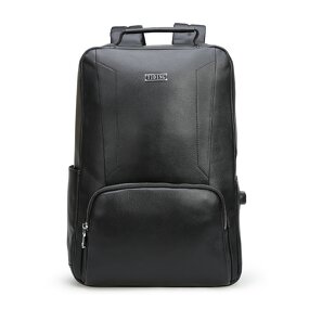 Leather Laptop Backpack Manufacturer - 100% Pure Cow Hide Black Vintage Men's Sport