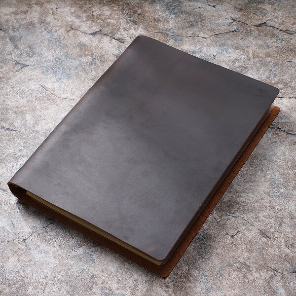 Leather Book Cover Manufacturer - Drop Shipping Full Grain Workbook Business Account