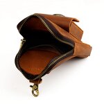 Leather Waist Bag Supplier - Retro Style Crazy Horse Handcrafted Genuine