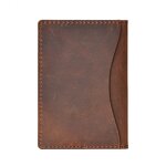 Leather Travel Card Holder Supplier - Factory Custom Design Crazy Horse Passport