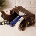 Leather Travel Toiletry Bag Manufacturer - Wholesale Genuine Large Capacity Makeup