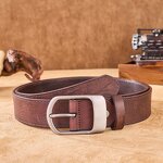 Leather Waist Belt Manufacturer - Man PIN Buckle Gift Vintage Style Genuine Cow