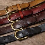 Leather Belts Manufacturer - Vintage Business Man 3.8cm Wide Genuine Full Grain