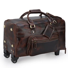 Leather Travel Luggage Bag Manufacturer - High Quality Customized Suitcase With Wheels