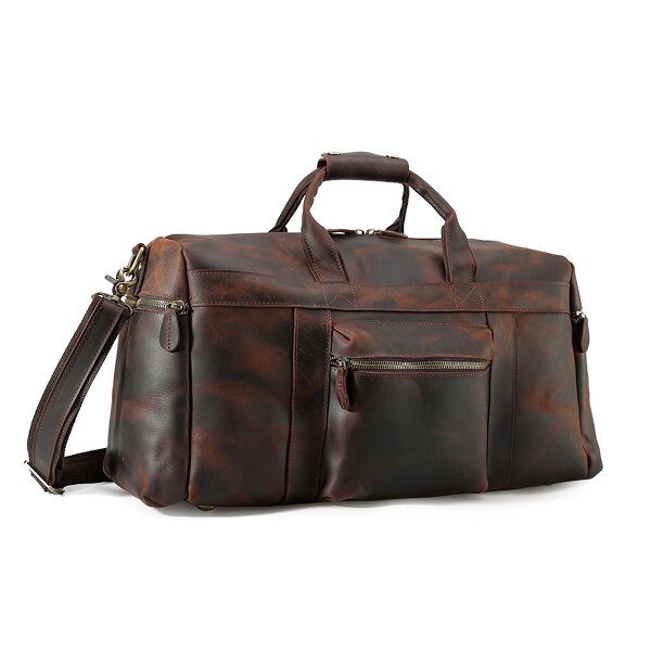 Leather Weekend Bags Manufacturer - High Quality Large Capacity Overnight Crazy