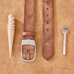 Leather Waist Belt Manufacturer - Man PIN Buckle Gift Vintage Style Genuine Cow