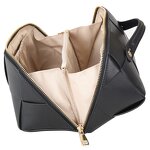 Leather Cosmetic Pouch Supplier - Color Custom Fashion Knit Pattern Cowhide Full