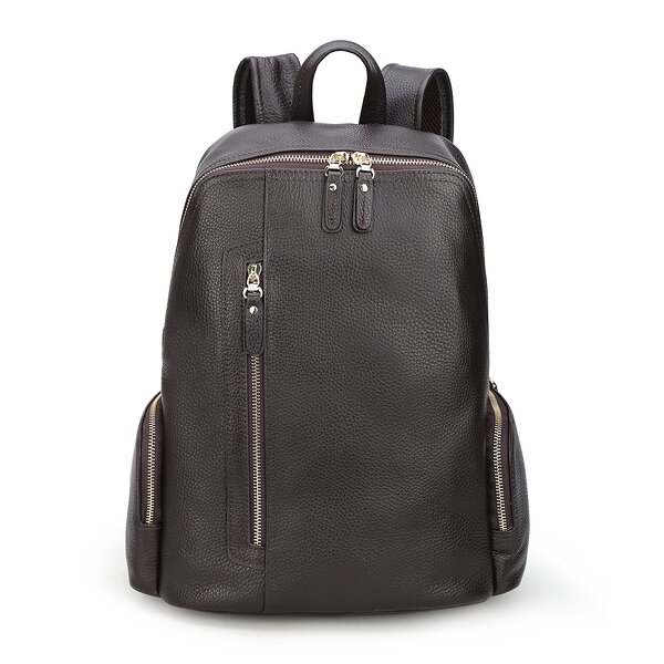 Leather Laptop Backpack Supplier - New Fashion Large Custom Travel School Bag