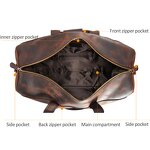 Leather Weekend Bags Manufacturer - High Quality Large Capacity Overnight Crazy