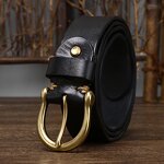 Leather Belts Manufacturer - Vintage Business Man 3.8cm Wide Genuine Full Grain