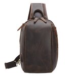 Leather Crossbody Chest Bag Supplier - Custom OEM ODM Cowhide USB Charging One