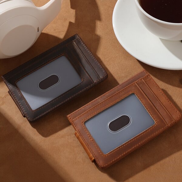 Leather Money Clip Wallet Supplier - OEM ODM Strong Magnet Customizable Card