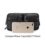 Leather Fanny Pack Supplier - ODM OEM Custom Logo Design Style High Quality Black