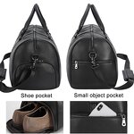 Leather Duffel Traveling Bag Manufacturer - Hot Sale Fashion Design Black Gym Bag