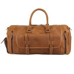Leather Travel Duffel Manufacturer - TIDING Brown Custom Mens Full Grain Genuine
