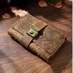 Leather Diary Journal Supplier - Vintage Tally Book Full Grain Manuscript with Lock